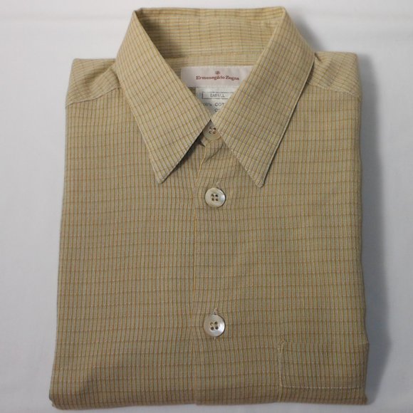 Ermenegildo Zegna made in Italy men's dress shirt - Picture 9 of 9